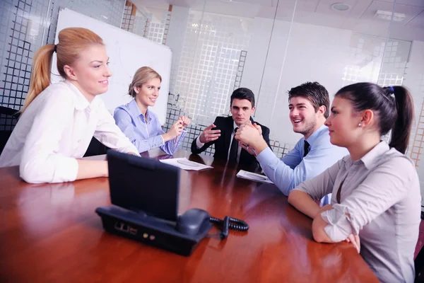 Business in een video-vergadering — Stockfoto