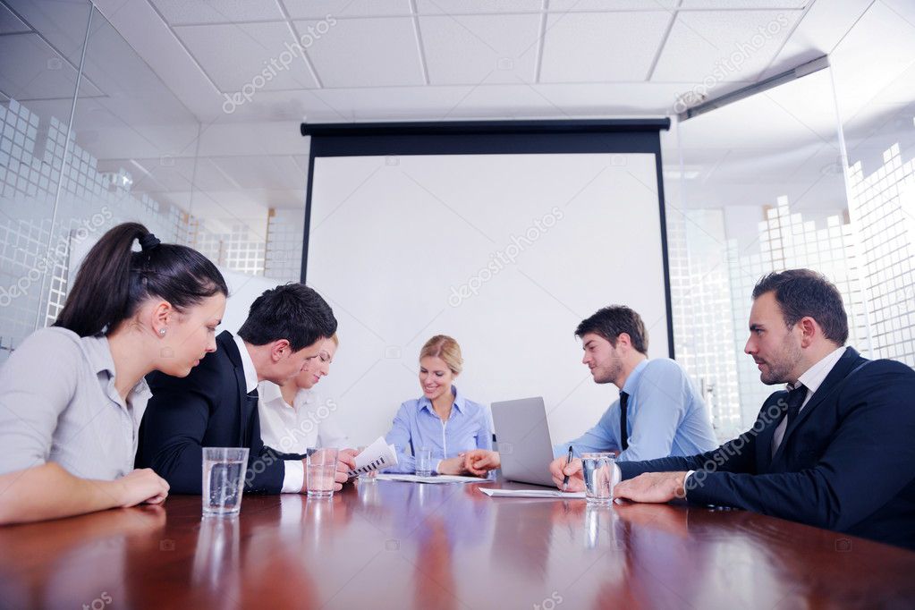 business in a meeting at office