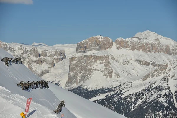 Montagna inverno natura — Foto Stock