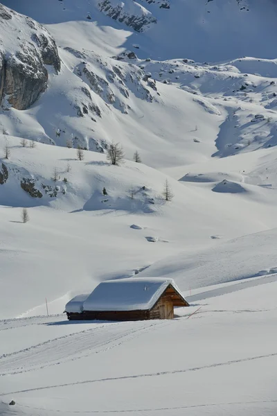 Montagna inverno natura — Foto Stock