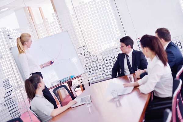 business in a meeting at office