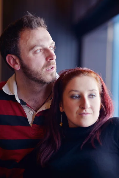 Portrait of a happy young couple — Stock Photo, Image