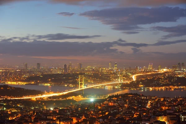 İstanbul Türkiye Boğazı Köprüsü — Stok fotoğraf