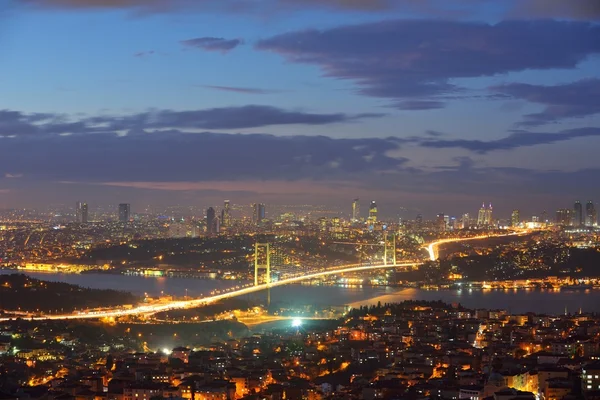 İstanbul Türkiye Boğazı Köprüsü — Stok fotoğraf