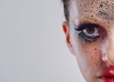 güzel kadın lüks makyaj