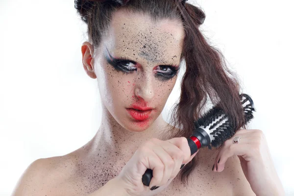 Vacker kvinna lyx makeup — Stockfoto