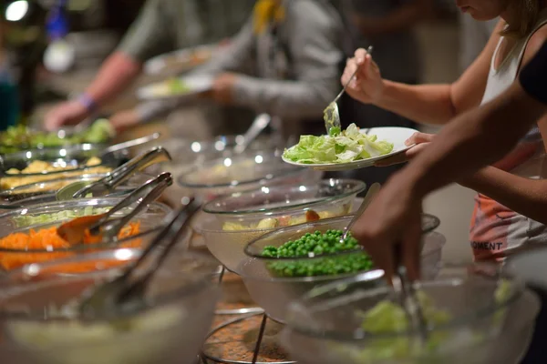 Ontbijtbuffet van voedsel — Stockfoto