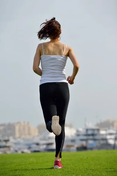 A reggel jogging nő — Stock Fotó