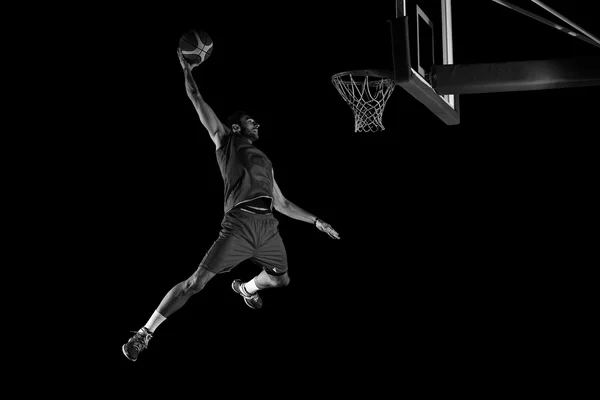 Jogador de basquete em ação — Fotografia de Stock