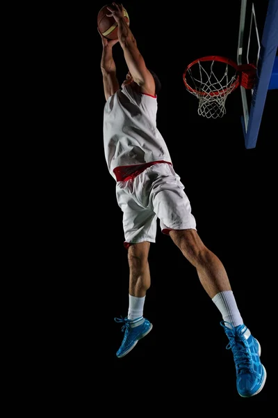 Basketballspieler in Aktion — Stockfoto