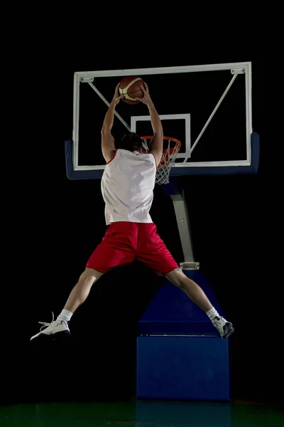 Basketbalista v akci — Stock fotografie