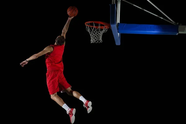 Basketbalista v akci — Stock fotografie