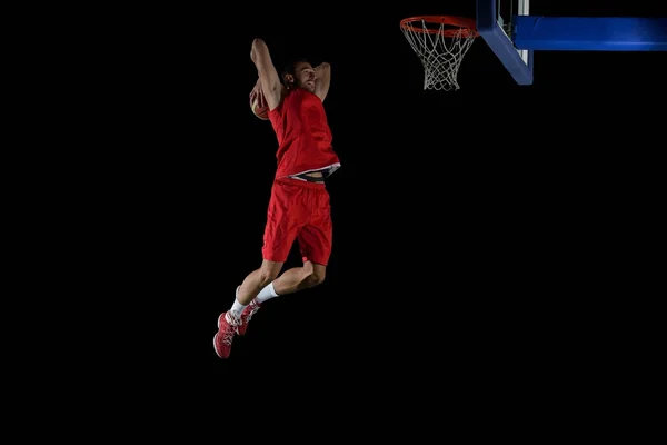 Basketballspieler in Aktion — Stockfoto