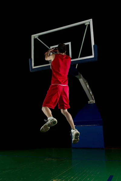 Basketbalista v akci — Stock fotografie