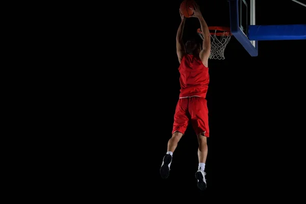 Basketbalista v akci — Stock fotografie