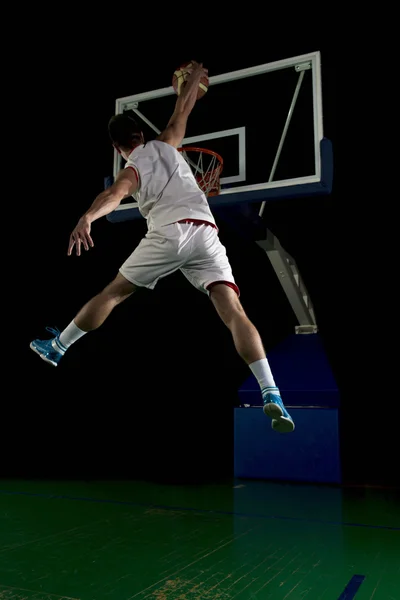 Basketbalista v akci — Stock fotografie