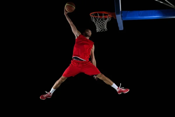 Jogador de basquete em ação — Fotografia de Stock