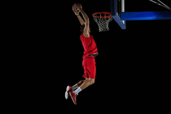 Basketballspieler in Aktion — Stockfoto