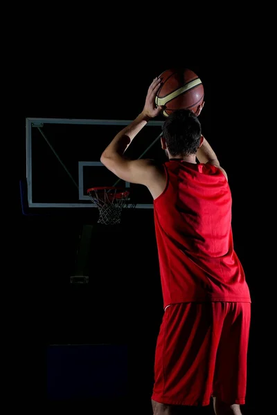 Basketbalista v akci — Stock fotografie