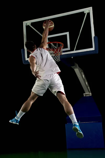 Basketbalista v akci — Stock fotografie