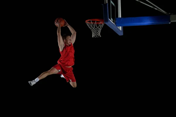 Basketbalista v akci — Stock fotografie