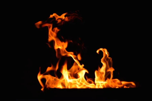 Požární plamen pozadí — Stock fotografie