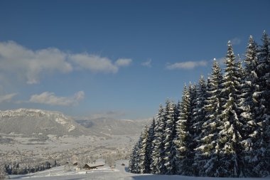 Kış Dağı Manzarası