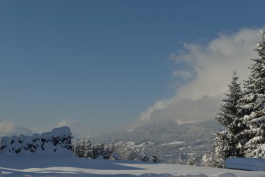 Kış Dağı Manzarası