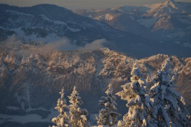 Kış Dağı Manzarası