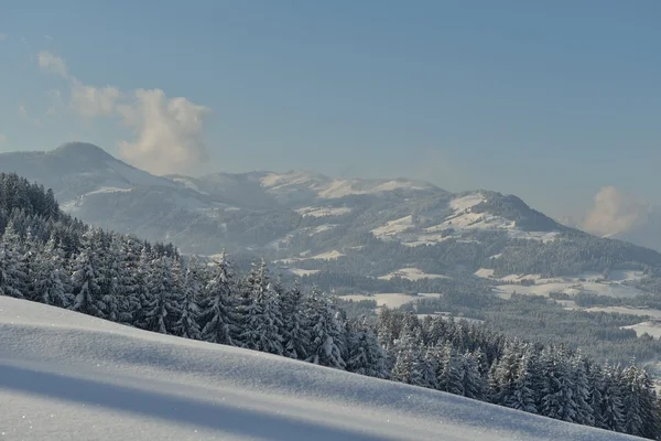 Paysage de montagne d'hiver — Photo