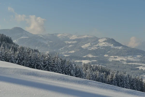 겨울 산의 풍경 — 스톡 사진