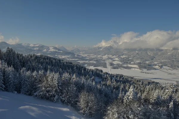 Vinterbergslandskap Royaltyfria Stockfoton