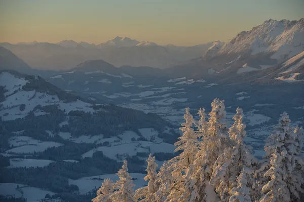 Paysage de montagne d'hiver — Photo