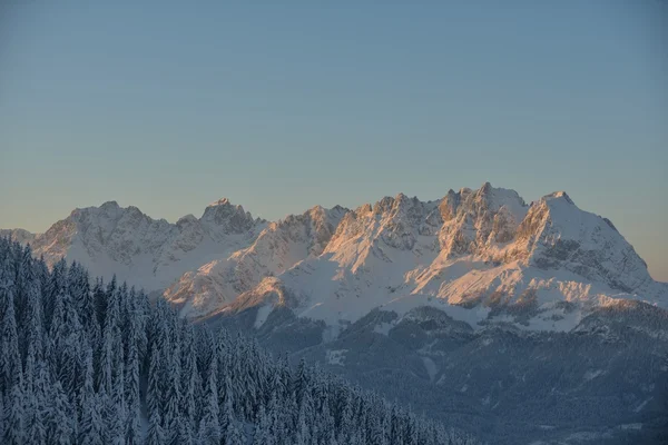 Paysage de montagne d'hiver — Photo