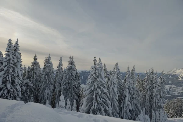 Paesaggio montano invernale — Foto Stock