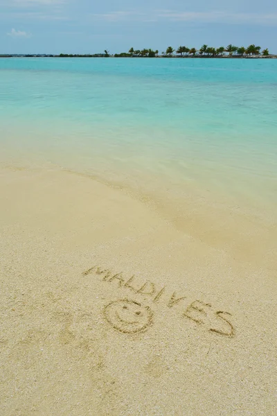 Maldiverna word med rolig leende — Stockfoto