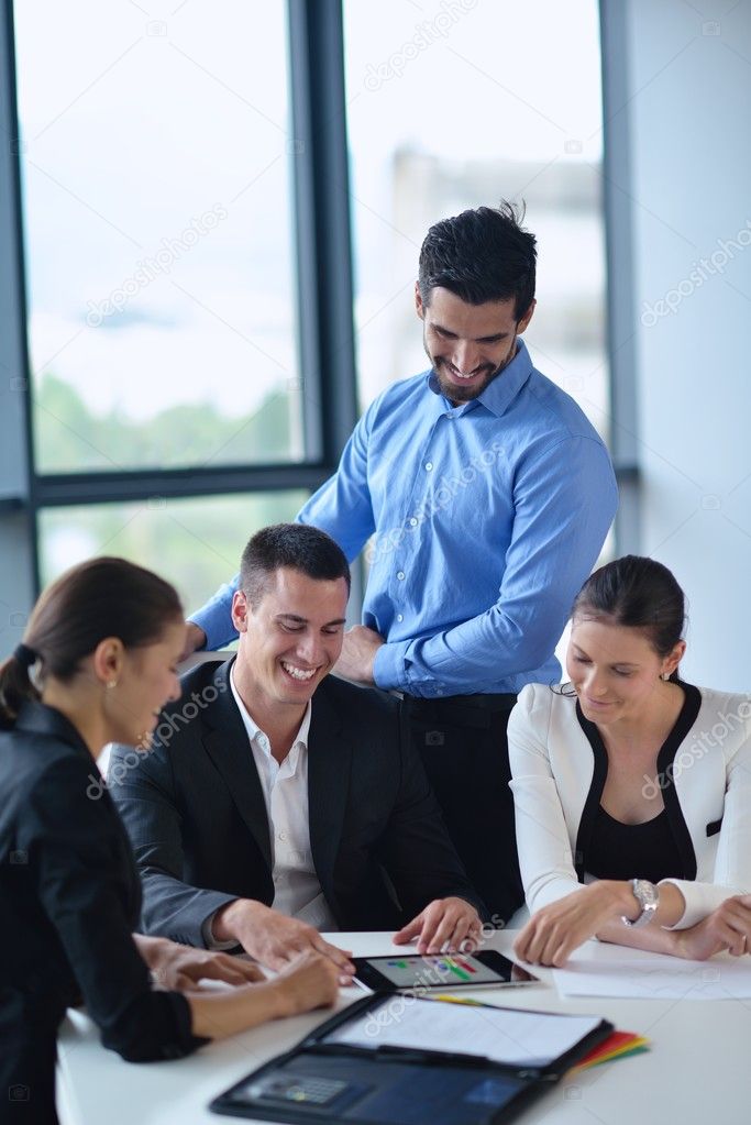 business people in a meeting at office