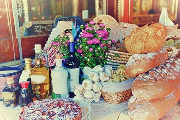 Ristorazione buffet cibo al coperto in ristorante di lusso — Foto Stock