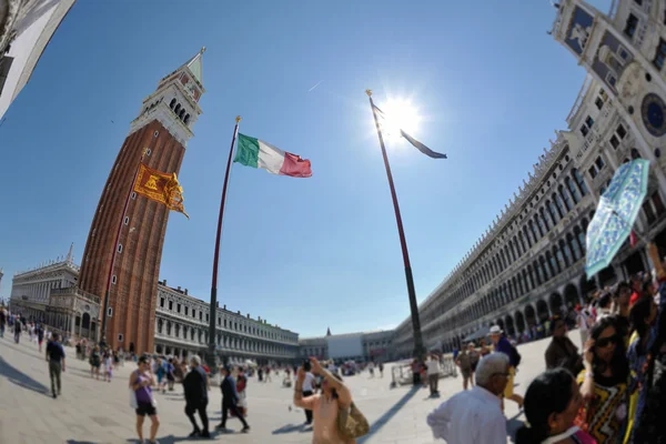 San marco placu. Wenecja Włochy. — Zdjęcie stockowe