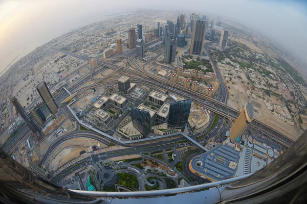 Dubais stadssilhuett — Stockfoto