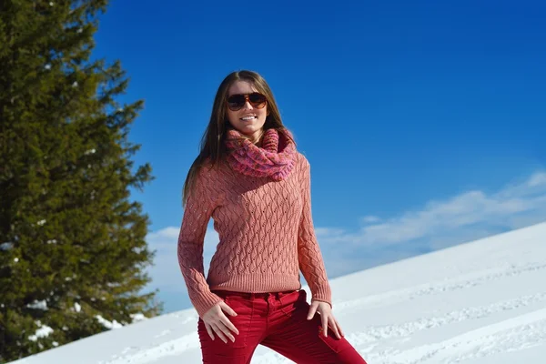 Mujer en invierno — Foto de Stock