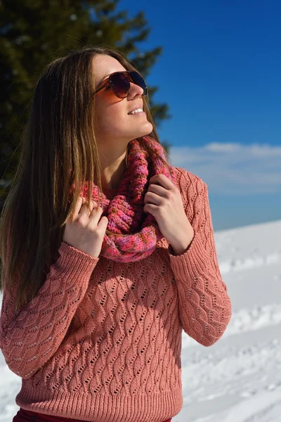 Mujer en invierno — Foto de Stock