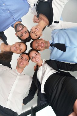 iş insanları grup birlikte katılma