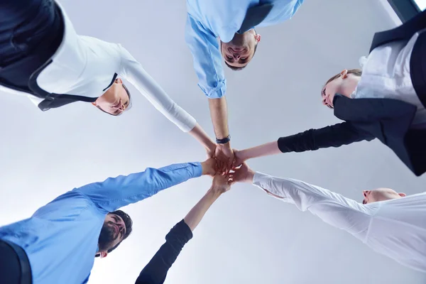 Business people group joining hands — Stock Photo, Image