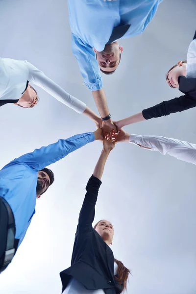 Business people group joining hands — Stock Photo, Image
