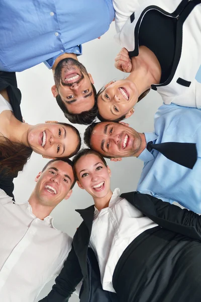 Üzleti emberek csoport összekötése — Stock Fotó