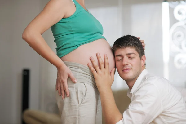 Family pregnanrcy — Stock Photo, Image