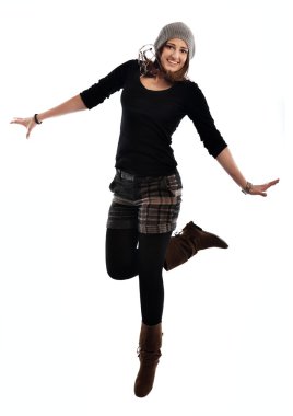 Dans eden genç kadın