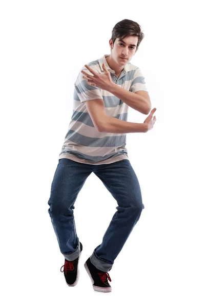 Young man dancing — Stock Photo, Image