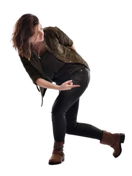 Young woman dancing — Stock Photo, Image